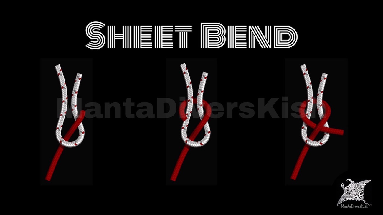 آموزش گره | Sheet Bend