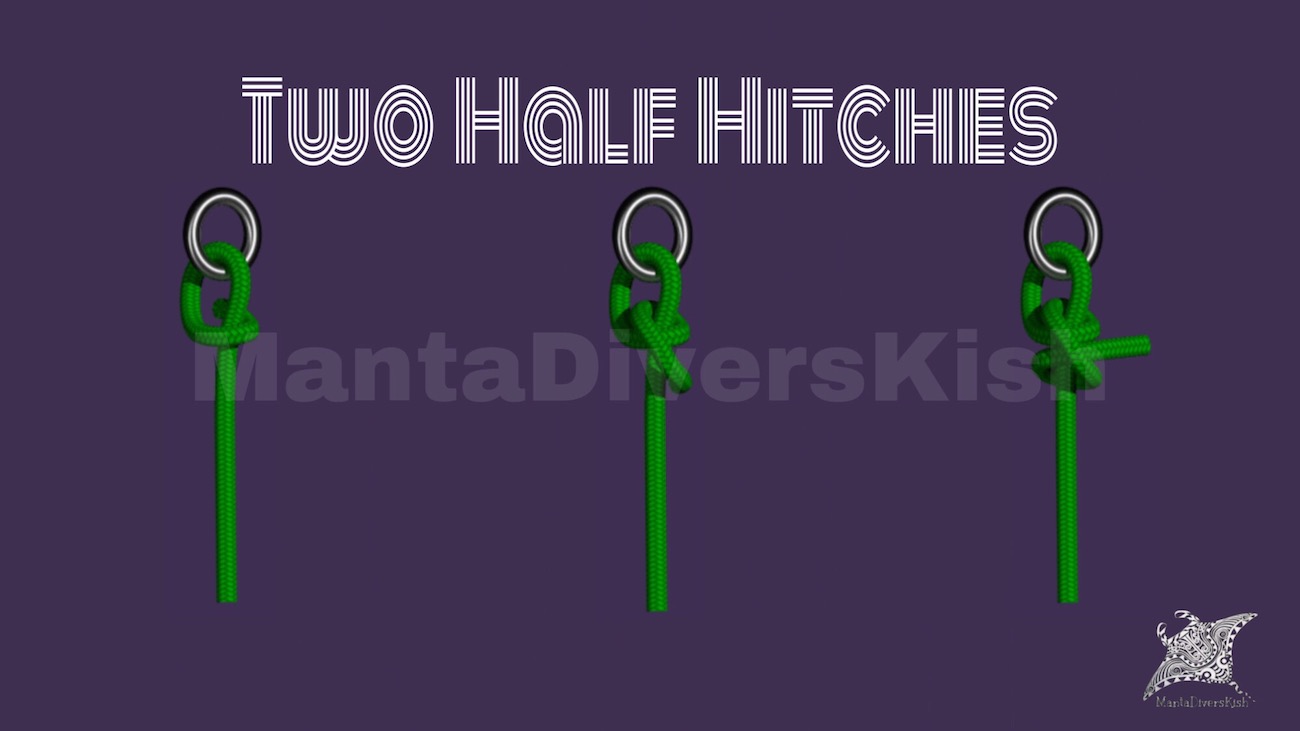 آموزش گره | Two Half Hitches