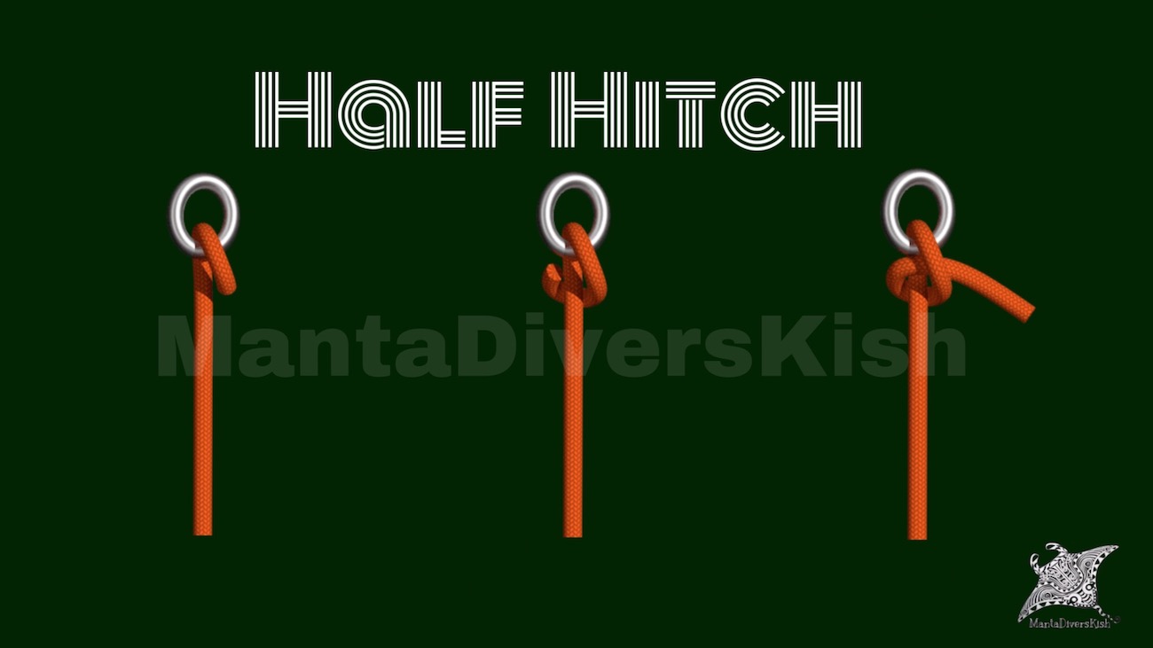 آموزش گره | Half Hitch